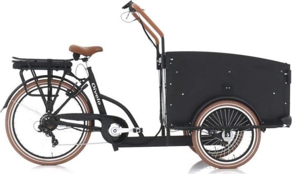 Qivelo City elektrische bakfiets met grote laadcapaciteit voor familie en transport